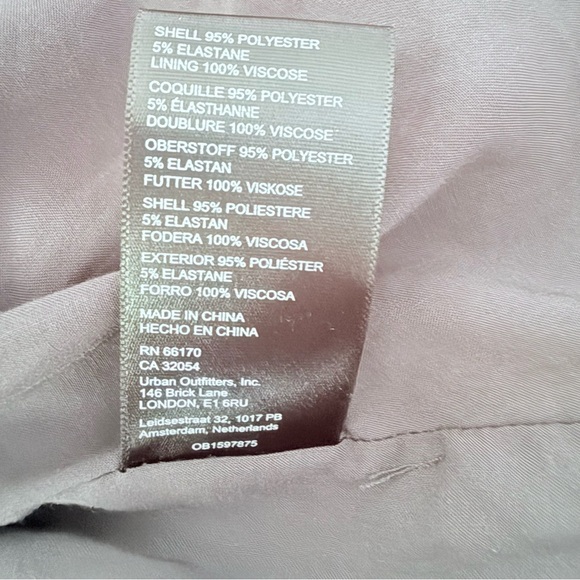 Free People Suit Shop Vest Gray with Shoulder Pads and Pockets Lined Size L - Picture 10 of 13